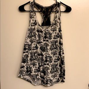 Haunted Mansion lace tank top